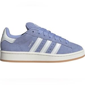 adidas Women’s Campus Suede Sneaker - Periwinkle & White Sz 8 NEW in Box
